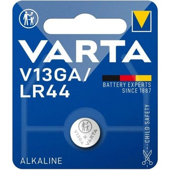 VARTA Батерия алкална Varta V13GA/LR44, LR44, 1.5V, 1бр. в опаковка (V13GA/LR44)