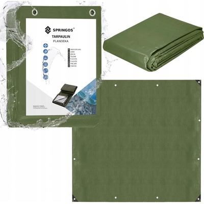 Springros Krycí plachta s oky 4x4 m 120g PE zelená PROTECT GA2132-XG – Zboží Mobilmania