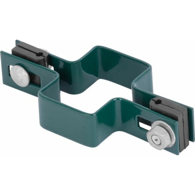STREND PRO Garden Objímka Strend Pro EUROSTANDARD, 60x40 mm, priebežná, zelená, Zn+PVC, RAL6005, na hranatý stĺpik