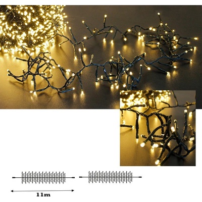 LED svetelná reťaz 400 LED CLUSTER spájatelná LE LK300CO