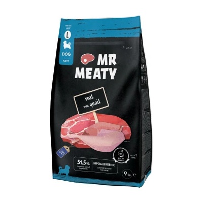 Mr. Meaty Veal With Quail 9 kg