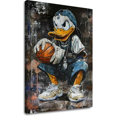 Obraz LeBron Duck na plátne | dokončené rukou umelca - 40x50 cm