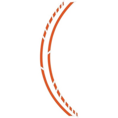 FOLIATEC – samolepiaca linka na obvod kolesa RACING – oranžová