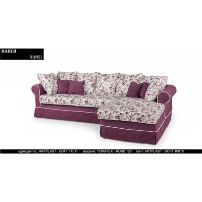 Rudi-an Ъглов диван Nansi, с ракла, разтегателен