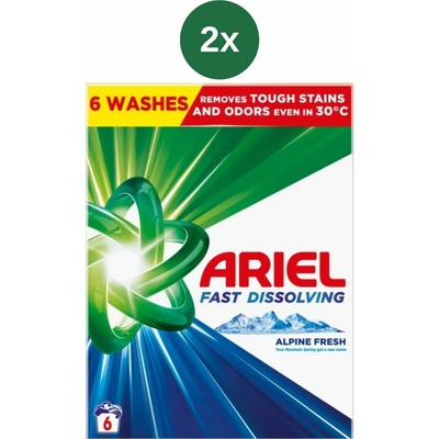 Ariel prací prášek Mountain Spring 2 x 330 g 6 PD