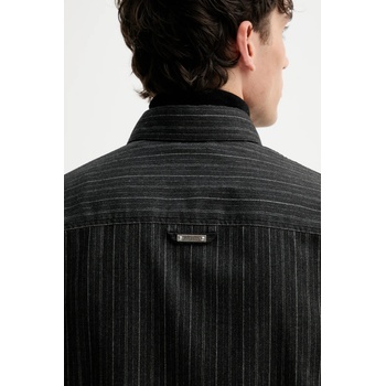 Iceberg Риза с вълна Iceberg в сиво със свободна кройка с класическа яка G090 3082 (G090.3082)