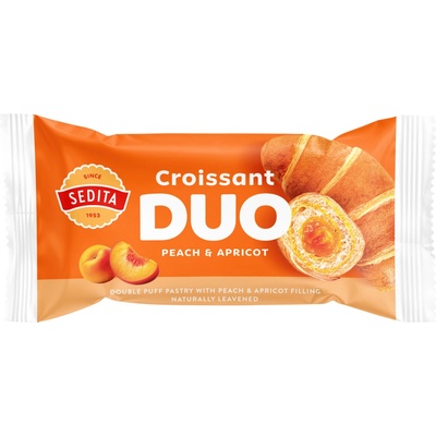 Sedita Croissant Duo Peach broskev a meruňka 50 g