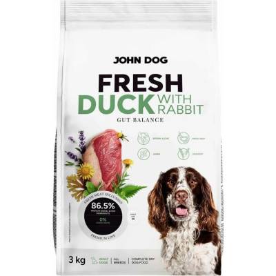 John Dog Fresh Kachna s králíkem 3 kg