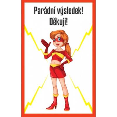 Karty Máš super pochvalu 30 ks Parádní výsledek! Děkuji!