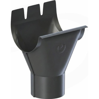Krop Kotlík polkruhového žľabu oceľový 280 mm Ø 100 mm systém 130 RAL 7016 antracit