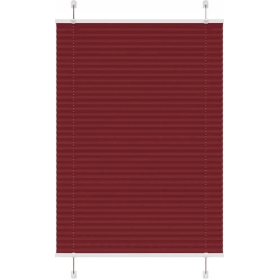 VidaXL Roleta plisé Bordově 100 x 150 cm červená
