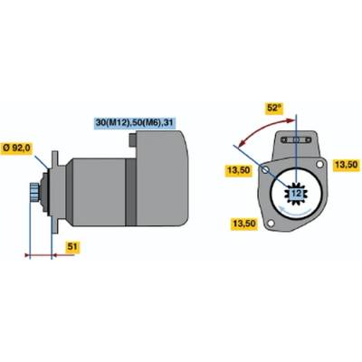 BOSCH STARTER 0 001 417 075