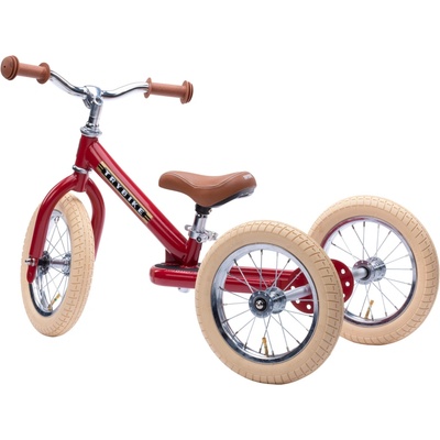CoandCo Detské odrážadlo Trybike 2v1 aj dvojkolesové červené matné