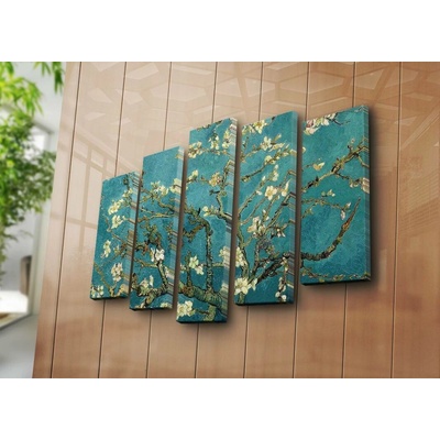 ASIR Sada obrazů na plátně reprodukce ALMOND BLOSSOM V. V. GOGH 105 cm