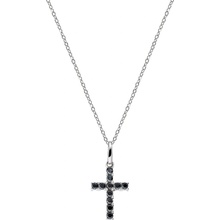 Amen Originální stříbrný se zirkony cross CRBN03
