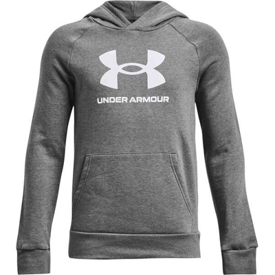 Under Armour Rival Fleece Bl Hoodie K 1379791-025 YXS šedá