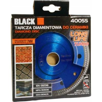 Black Řezný diamantový kotouč turbo 125 mm 40055