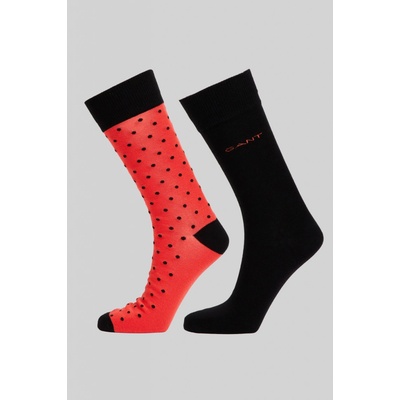 Gant ponožky DOT AND SOLID SOCKS 2-PACK ružová