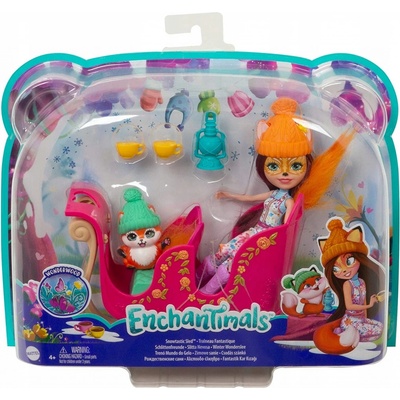 Mattel Enchantimals Herní set Zimní sáně