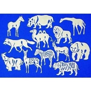 Fandy Fluorescent stickers - Safari 9pcs