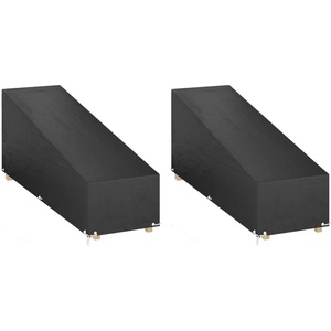 vidaXL Покривала за шезлонги 2 бр 12 капси 205x75x40/70 см полиетилен (3155394) - egradina
