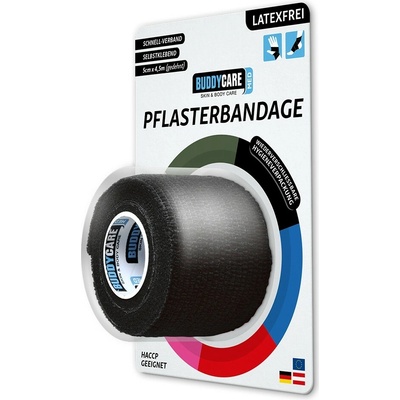 BuddyCare Náplast 5 cm x 4,5 m černá