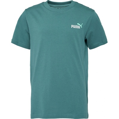 Puma ESSENTIALS 2 COLOR SMALL NO.1 LOGO TEE B Zelená Bílá – Zboží Dáma