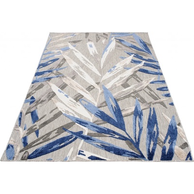 Makro Abra Aventura EC68C Listy palmy šedý / modrý