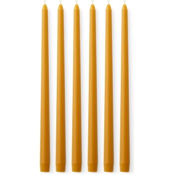 Audo Свещи Spire Smooth охра 6 бр (71185-000772)
