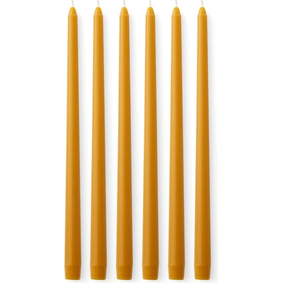 Audo Свещи Spire Smooth охра 6 бр (71185-000772)