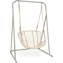 Fischer MÖBEL Záhradné závesné kreslo SWING Light relax 2758G svetlosivé
