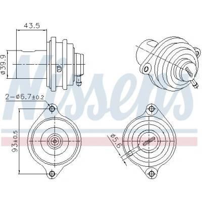 NISSENS AGR ventil NIS 98472