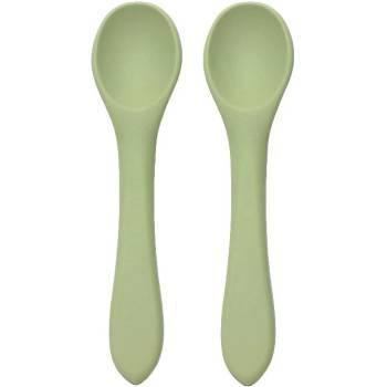 Lorelli Силиконови лъжички Lorelli - Natural, 2 броя, Fresh Green (10230690004)