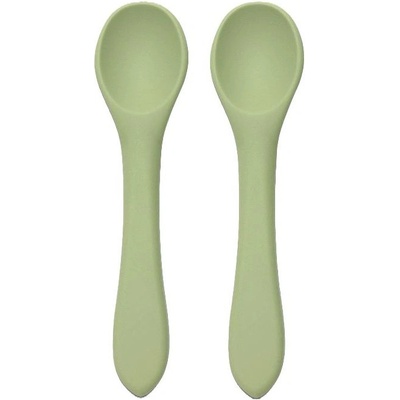 Lorelli Силиконови лъжички Lorelli - Natural, 2 броя, Fresh Green (10230690004)