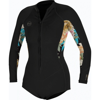 Dámský O'Neill Bahia 2/1 Front Zip Short Spring black/mikah floral/black