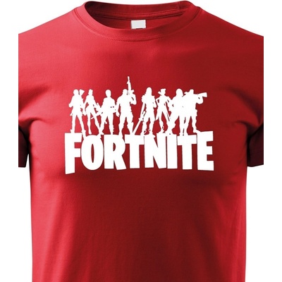 Dětské tričko Fortnite Červená Canvas Dětské tričko Bezvatriko.cz 1
