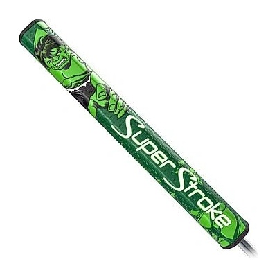 SuperStroke putter grip Tour Series 2.0 Marvel Hulk zeleno/bílá s markovátkem