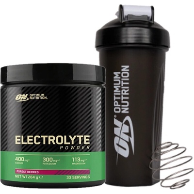 AKCE Optimum Nutrition Electrolyte Powder 264 g + ZDARMA Šejkr 600 ml