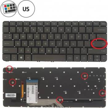 HP Spectre x360 13-4105NC klávesnica