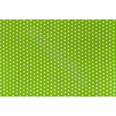 Hvězdy 1,5cm na zelené úplet