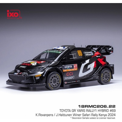 IXO Toyota GR Yaris Rally1 Safari Rally Kenya 2024 69 Rovanperä Halttunen 1:18