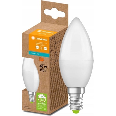 Ledvance LED Žiarovka z recyklovaného plastu B40 E14/4,9W/230V 4000K