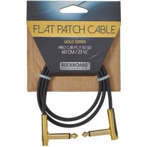 RockBoard Flat Patch Cable Gold 60 cm Ъглов - Ъглов Пач кабел (<![CDATA[RBO CAB PC F 60 GD]]>)