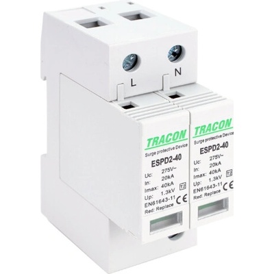 Tracon Zvodič prepätia AC typ T2 40kA 2P ESPD2-40-2P