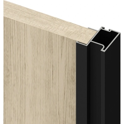 Emuca S.R.L. Úchytový profil pro dveře vestavné skříně Sharp 18 2,9 m černý matný – Zbozi.Blesk.cz