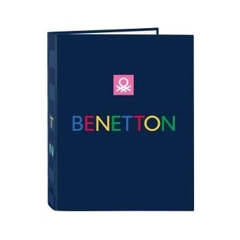 Benetton Папка с пръстени Benetton Damero Морско син A4 26.5 x 33 x 4 cm