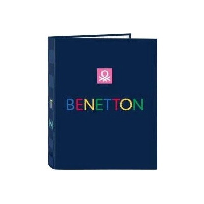 Benetton Папка с пръстени Benetton Damero Морско син A4 26.5 x 33 x 4 cm