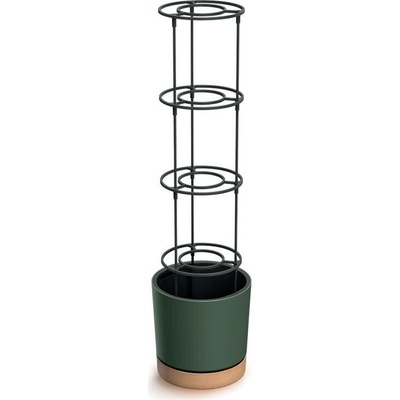 Prosperplast Květináč plast zelený 39 x 39 x 37,5 cm