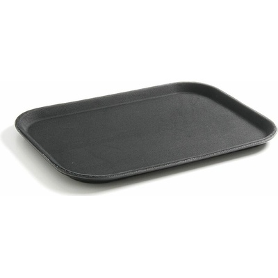 Hendi Polypropylénový servírovací podnos protišmykový pozdĺžny čierny GN 1/1 530x325mm