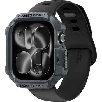 Spigen Удароустойчив TPU кейс за Apple Watch 46мм - Spigen Rugged Armor 2 Case (тъмносив) (ACS10500)